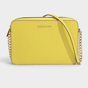 Michael Kors Jet Set East West Crossbody Bag in Sunshine Yellow